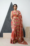 Vintage Colour Wash Crush Tussar Saree