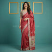 Crimson Garden Tussar - Saree Haveli Default Title