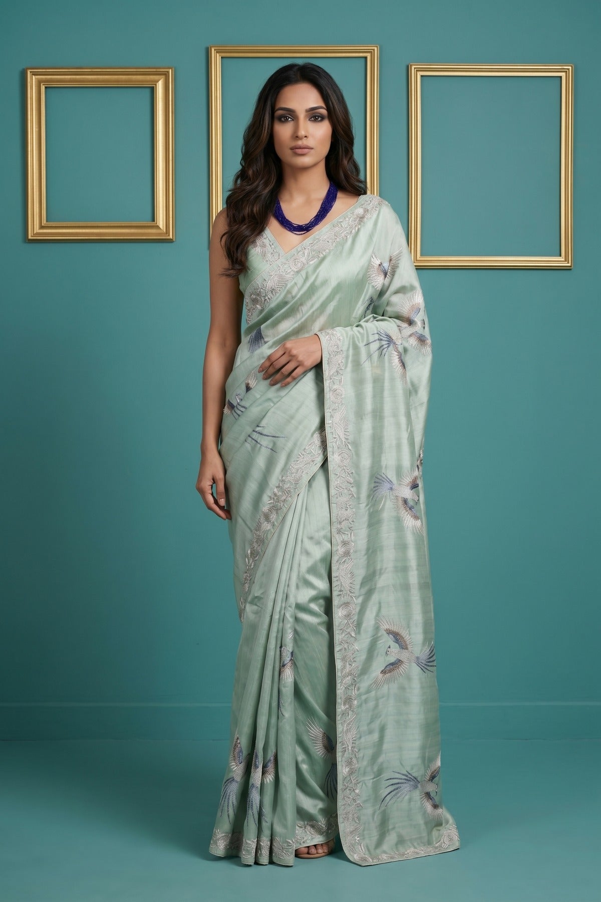 Bird Whisper Tussar Silk