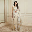 Floral Grace Mul Chanderi - Saree Haveli Blue