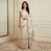 Floral Grace Mul Chanderi - Saree Haveli Blue