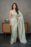 Floral Cutwork Tussar Silk