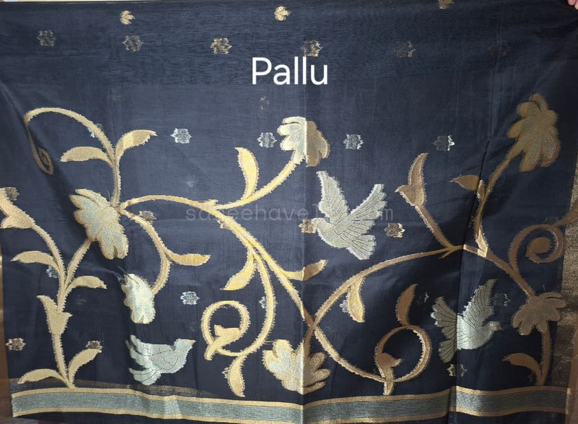 Midnight Bloom Cotton - Saree Haveli Default Title
