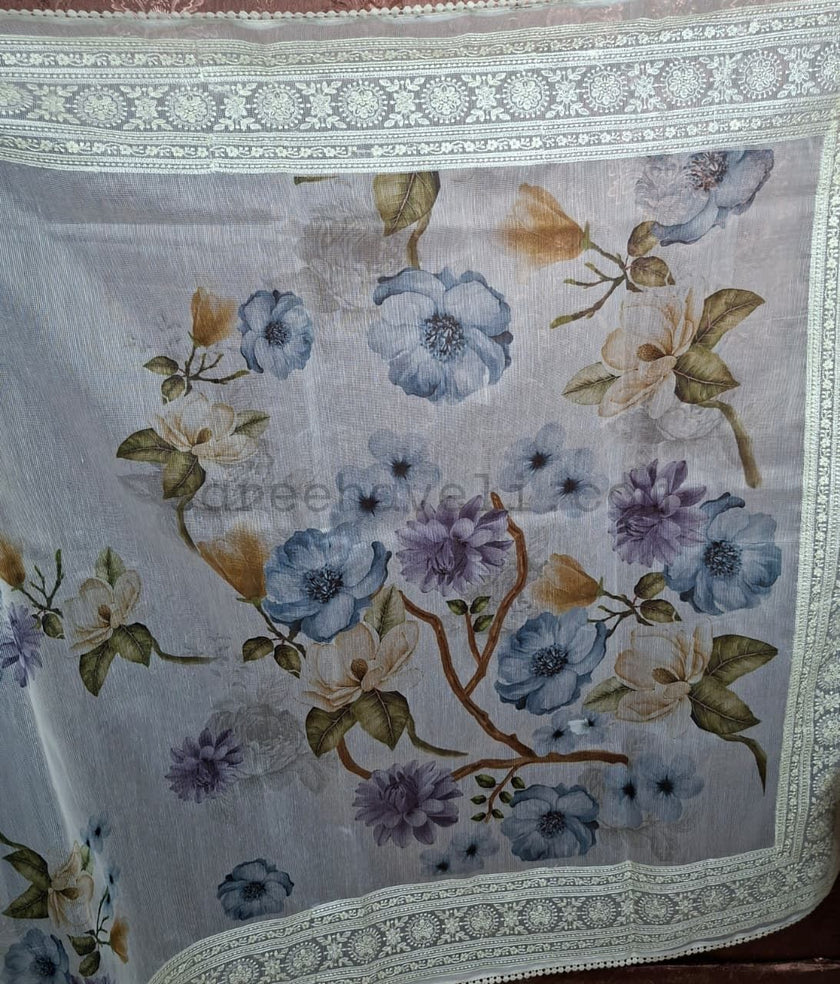 Ivory Mist Floral Kota