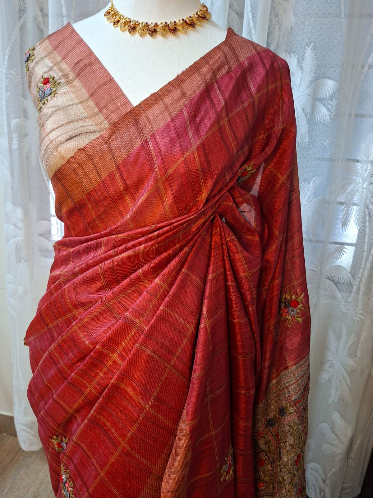 Traditional Soft Tussar Silk Saree
