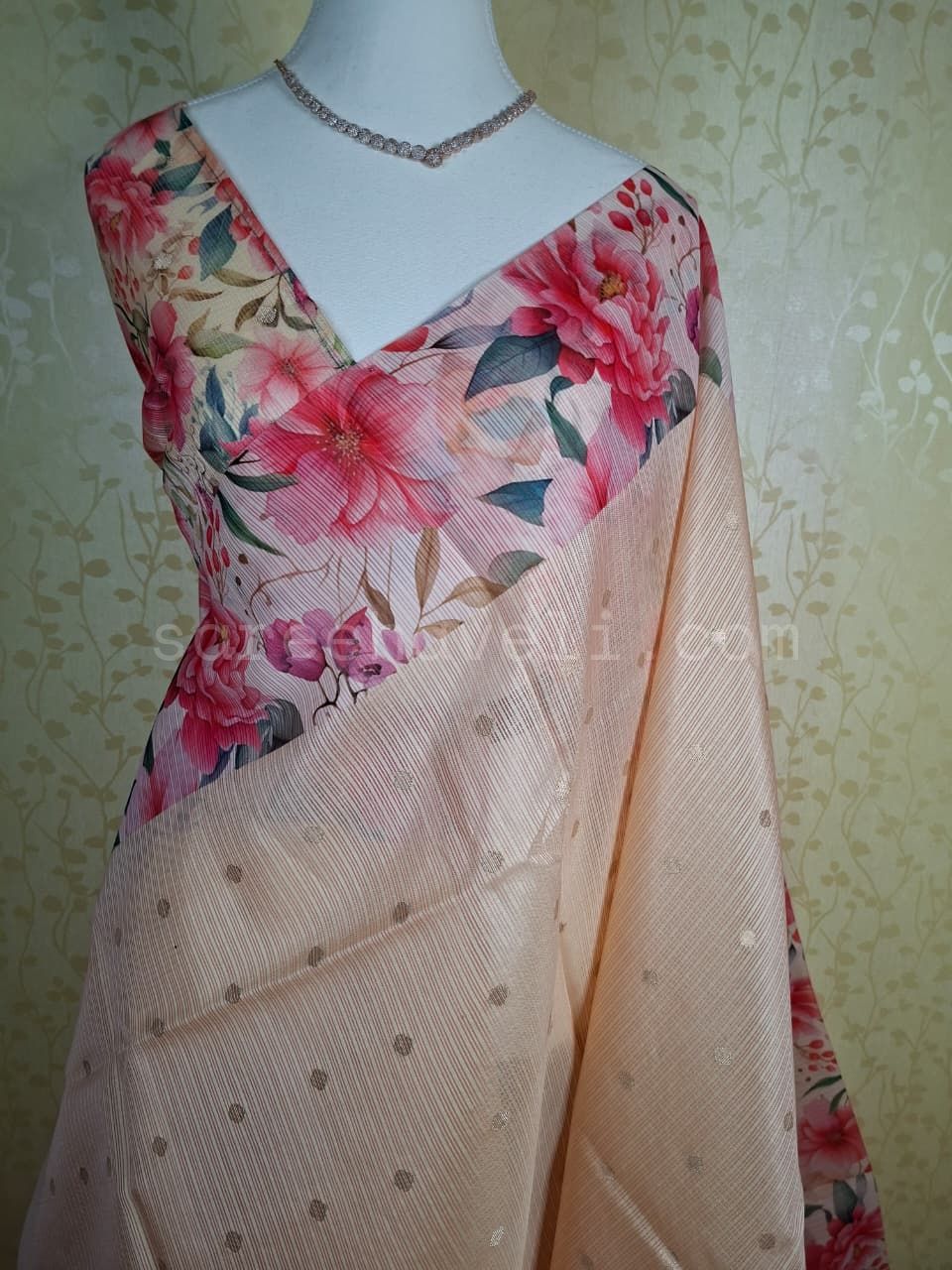 Floral Print Silky Kota