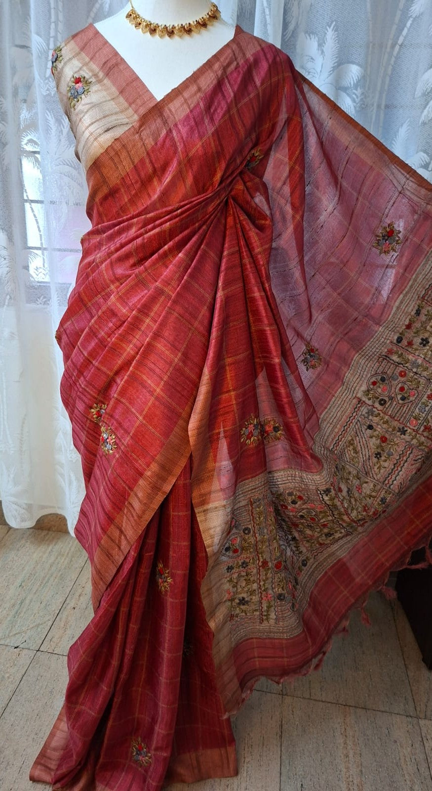 Traditional Soft Tussar Silk Saree