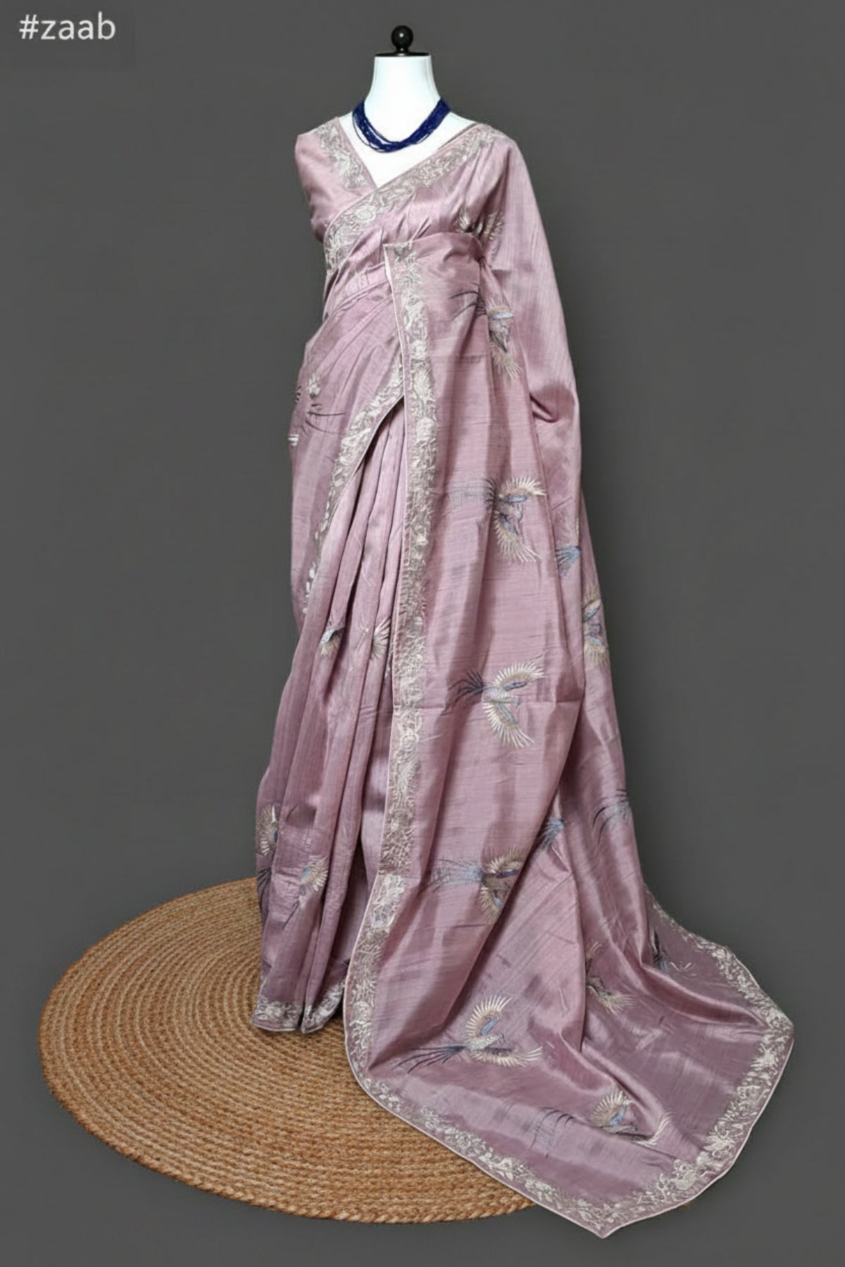 Bird Whisper Tussar Silk