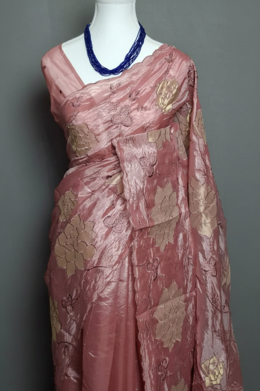 Rosé Petal Organza