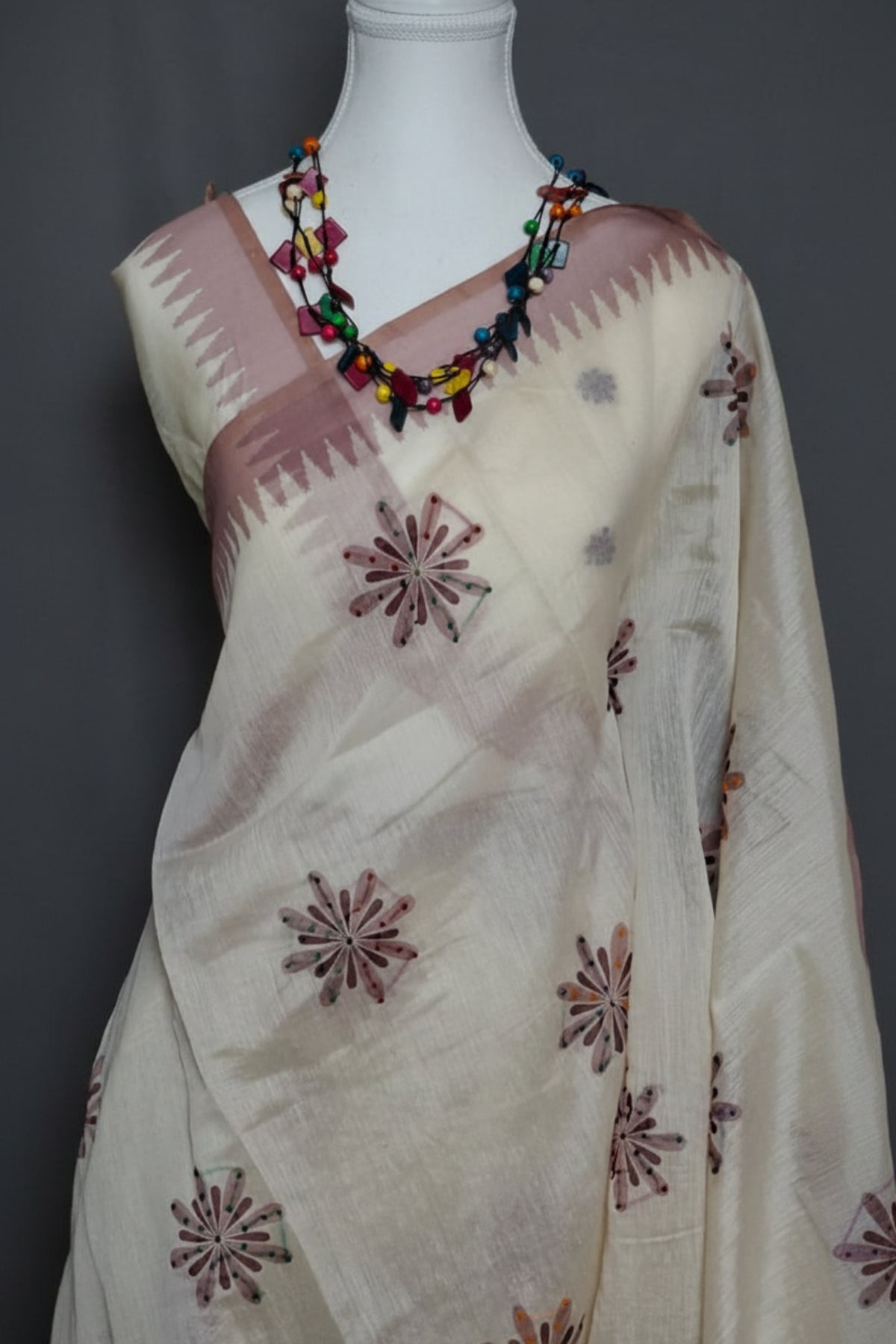 Whisper Bloom Chanderi Saree