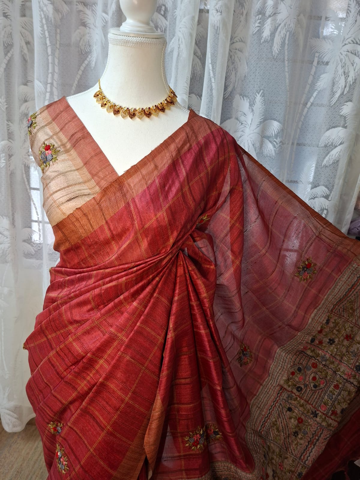 Traditional Soft Tussar Silk Saree
