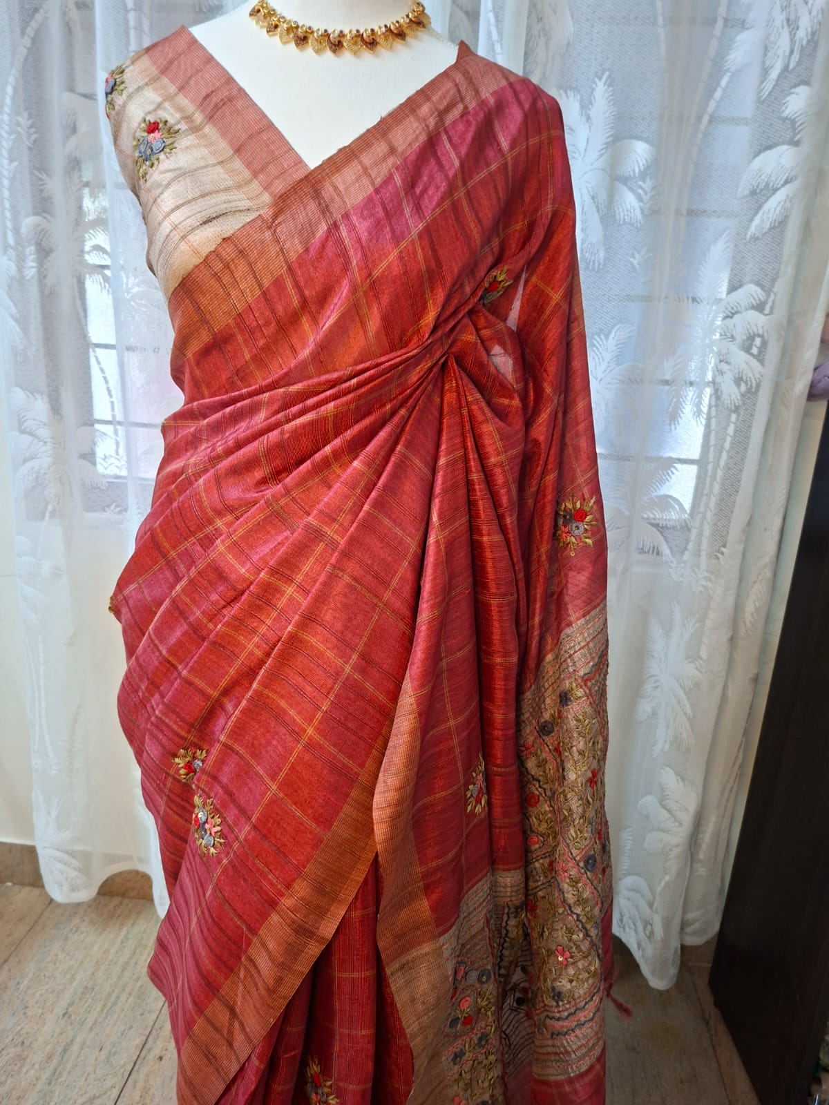 Traditional Soft Tussar Silk Saree