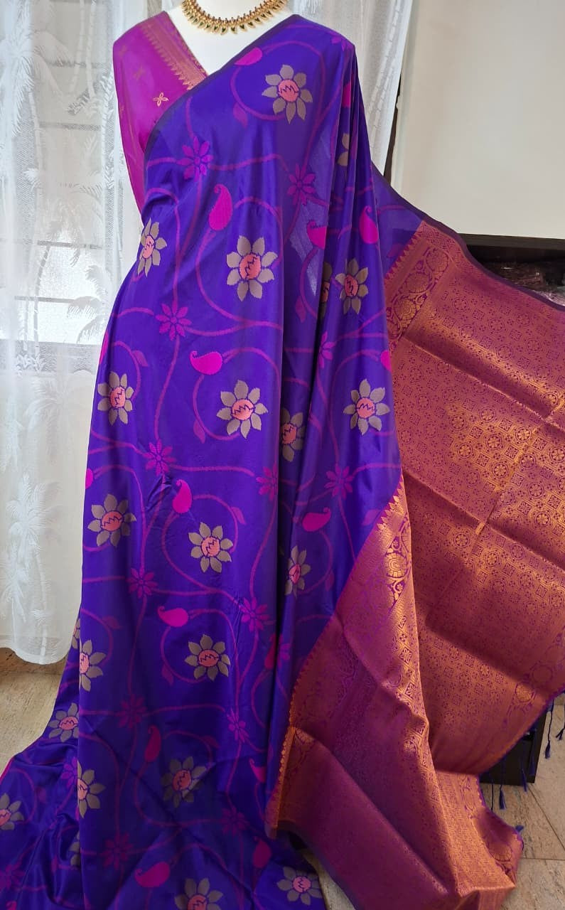 Floral Raga Soft Silk Saree