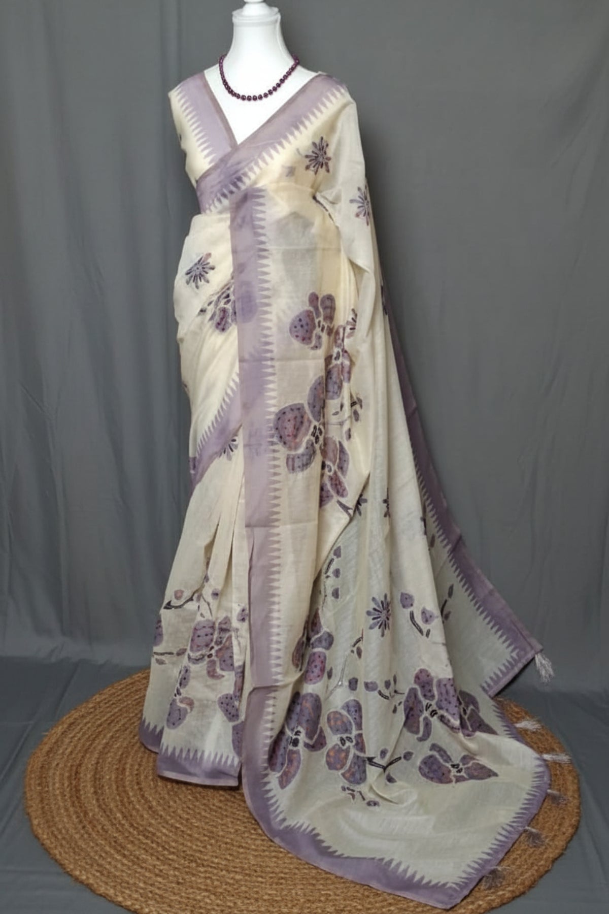 Whisper Bloom Chanderi Saree