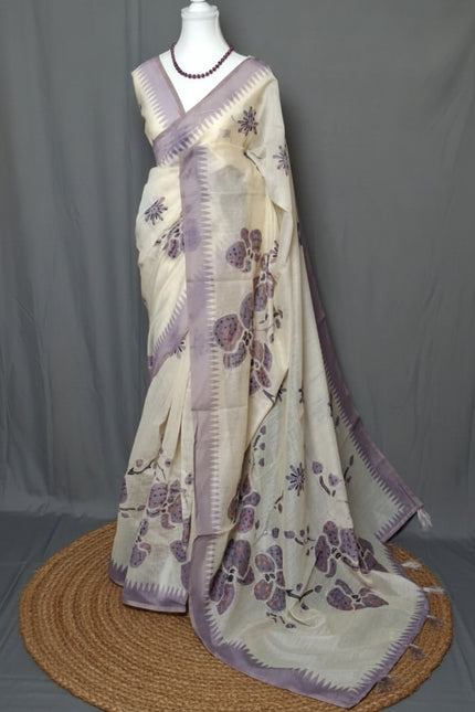 Whisper Bloom Chanderi Saree