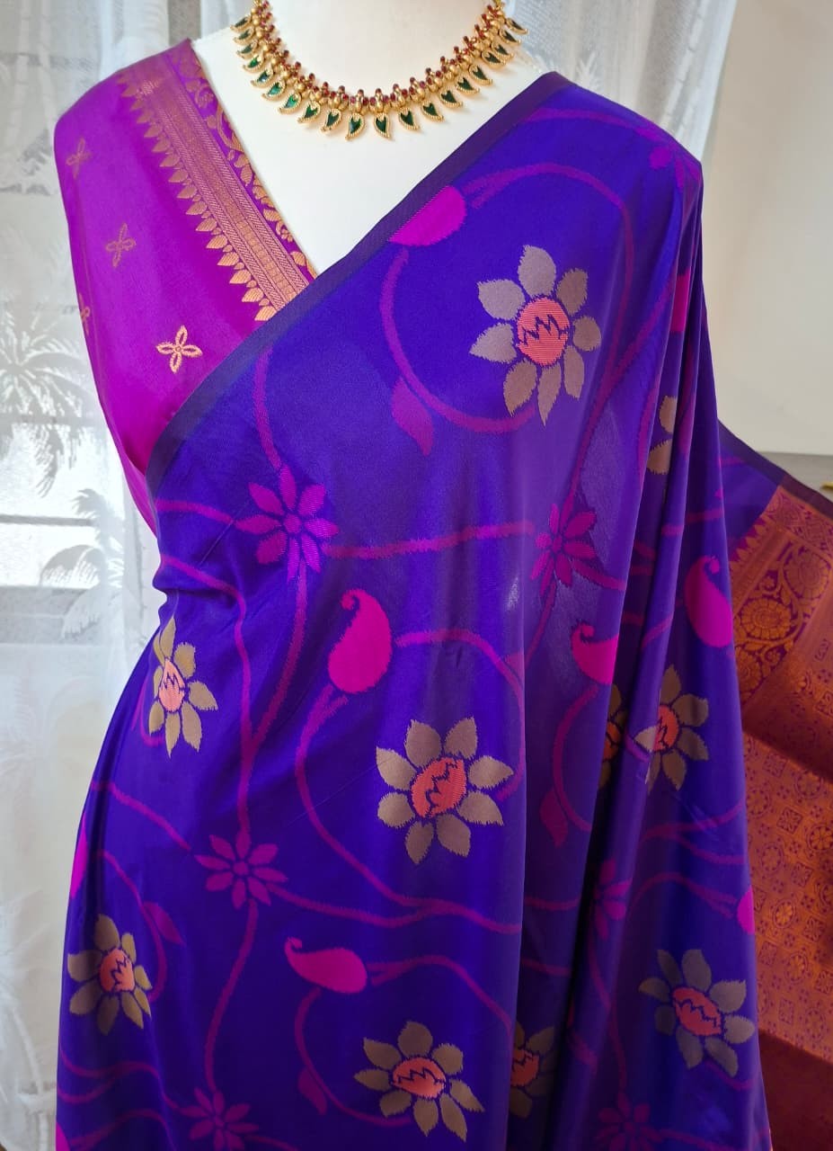 Floral Raga Soft Silk Saree