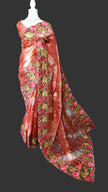 Vintage Colour Wash Crush Tussar Saree