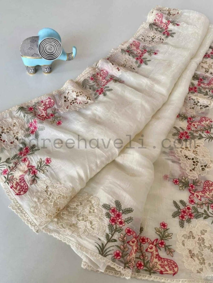 The Cutwork Edit - Saree Haveli Off White